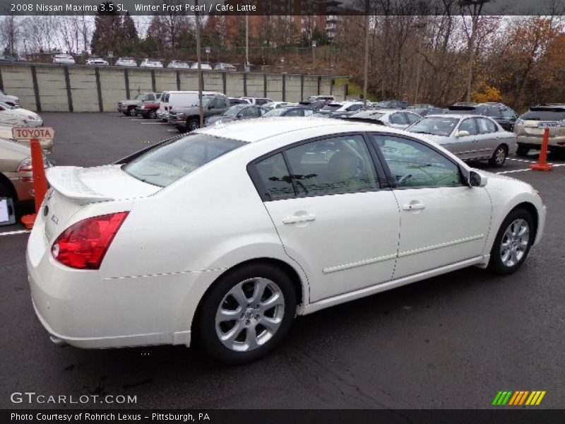 Winter Frost Pearl / Cafe Latte 2008 Nissan Maxima 3.5 SL