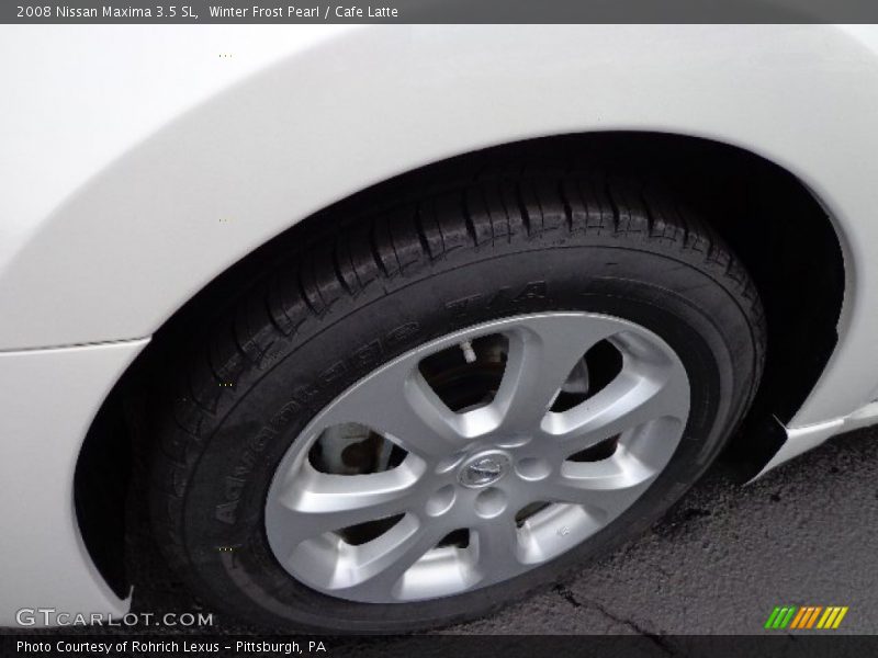 Winter Frost Pearl / Cafe Latte 2008 Nissan Maxima 3.5 SL