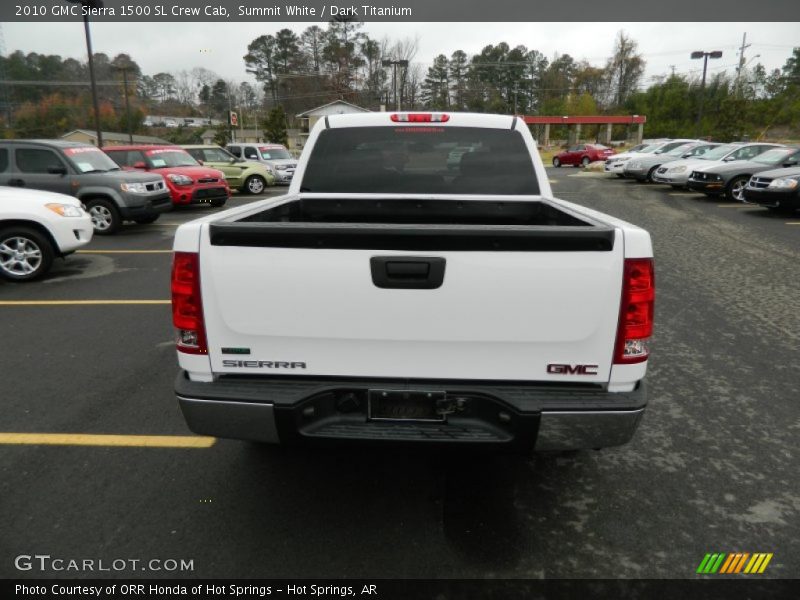 Summit White / Dark Titanium 2010 GMC Sierra 1500 SL Crew Cab