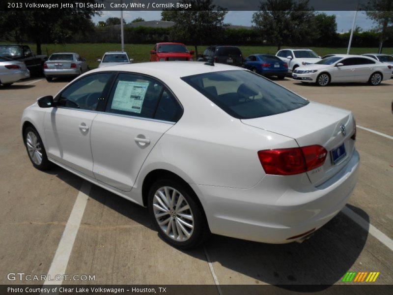 Candy White / Cornsilk Beige 2013 Volkswagen Jetta TDI Sedan