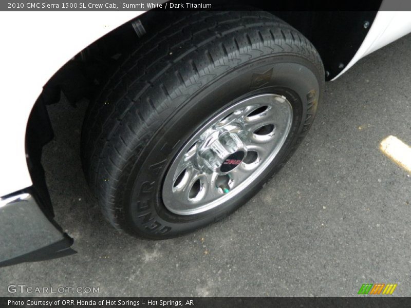 Summit White / Dark Titanium 2010 GMC Sierra 1500 SL Crew Cab