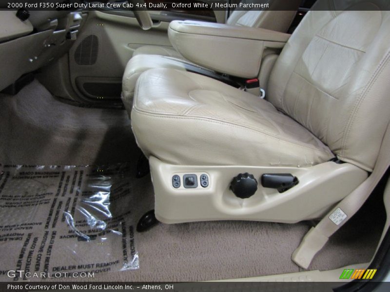 Oxford White / Medium Parchment 2000 Ford F350 Super Duty Lariat Crew Cab 4x4 Dually