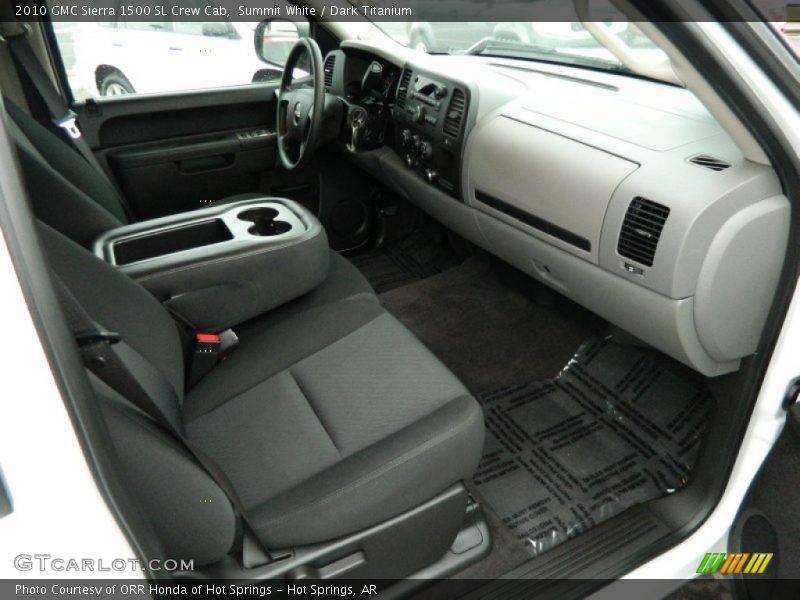 Summit White / Dark Titanium 2010 GMC Sierra 1500 SL Crew Cab