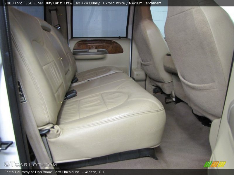 Oxford White / Medium Parchment 2000 Ford F350 Super Duty Lariat Crew Cab 4x4 Dually