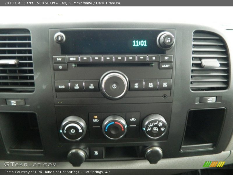 Summit White / Dark Titanium 2010 GMC Sierra 1500 SL Crew Cab