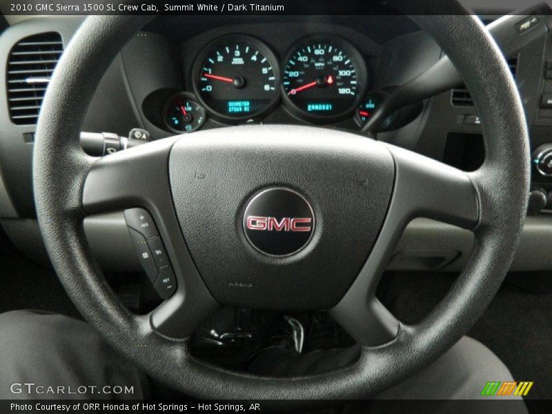 Summit White / Dark Titanium 2010 GMC Sierra 1500 SL Crew Cab