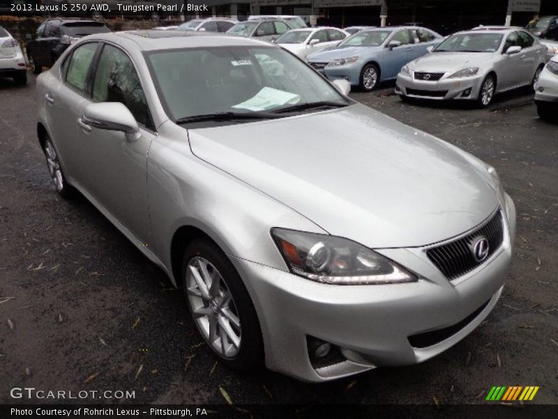 Tungsten Pearl / Black 2013 Lexus IS 250 AWD