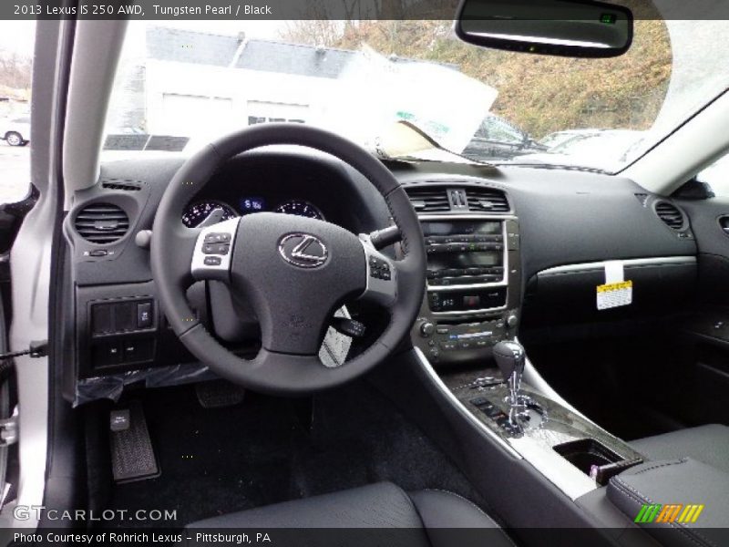 Tungsten Pearl / Black 2013 Lexus IS 250 AWD