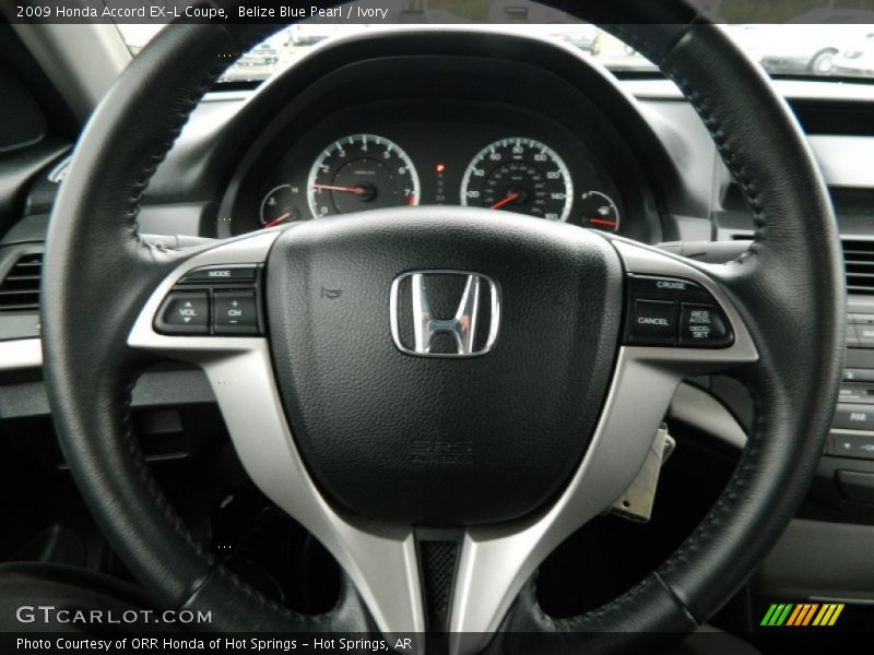 Belize Blue Pearl / Ivory 2009 Honda Accord EX-L Coupe