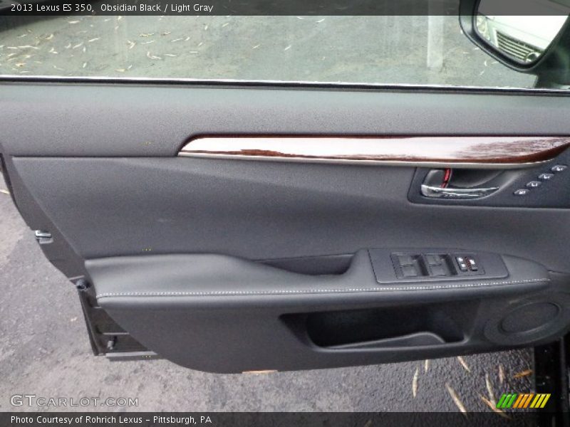 Obsidian Black / Light Gray 2013 Lexus ES 350