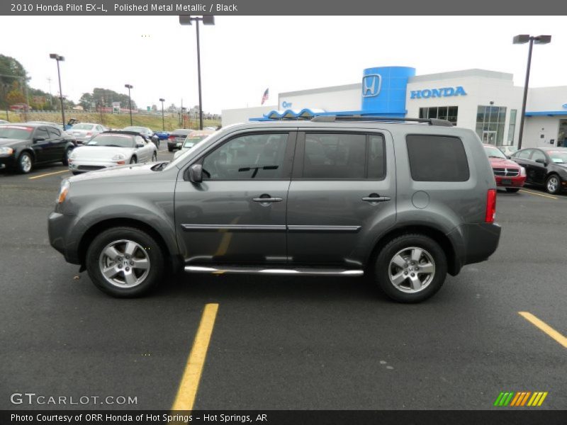 Polished Metal Metallic / Black 2010 Honda Pilot EX-L