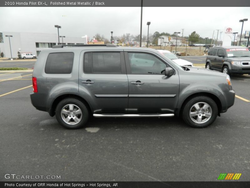Polished Metal Metallic / Black 2010 Honda Pilot EX-L