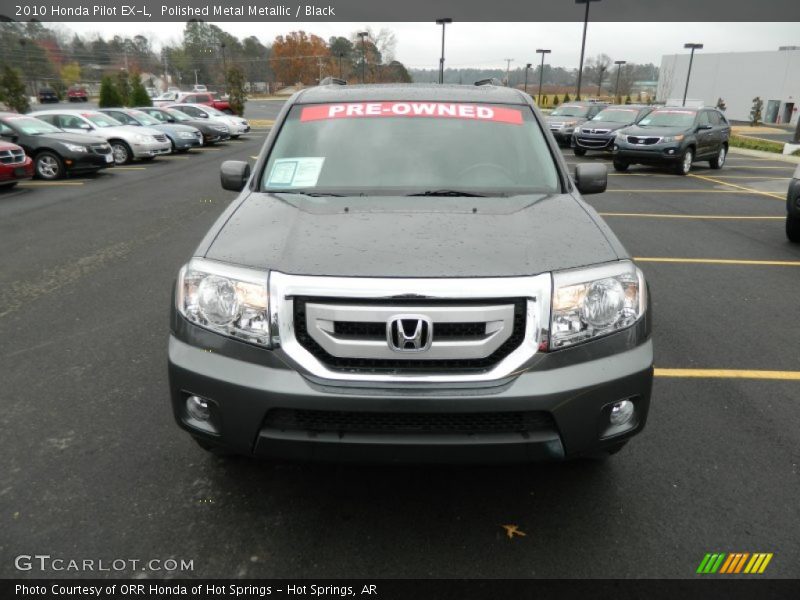 Polished Metal Metallic / Black 2010 Honda Pilot EX-L
