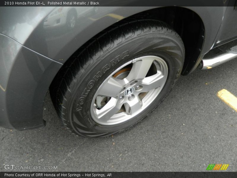 Polished Metal Metallic / Black 2010 Honda Pilot EX-L