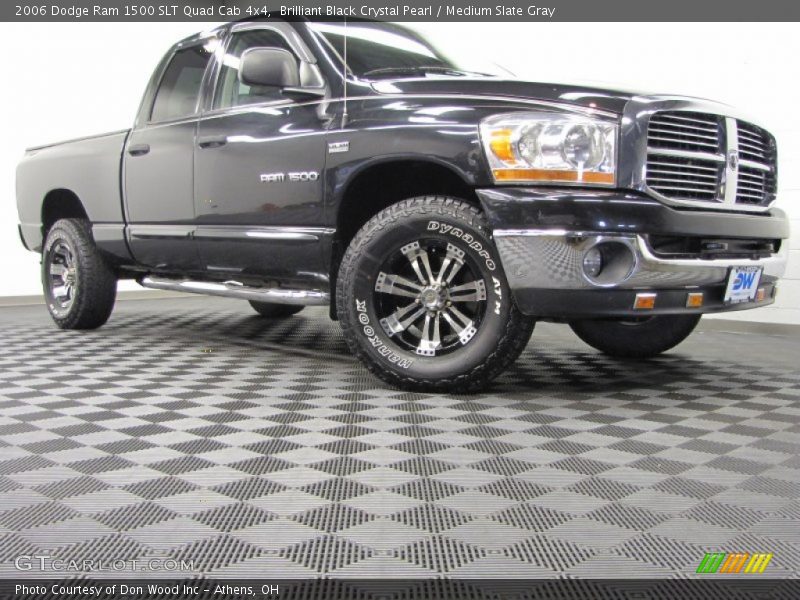 Brilliant Black Crystal Pearl / Medium Slate Gray 2006 Dodge Ram 1500 SLT Quad Cab 4x4