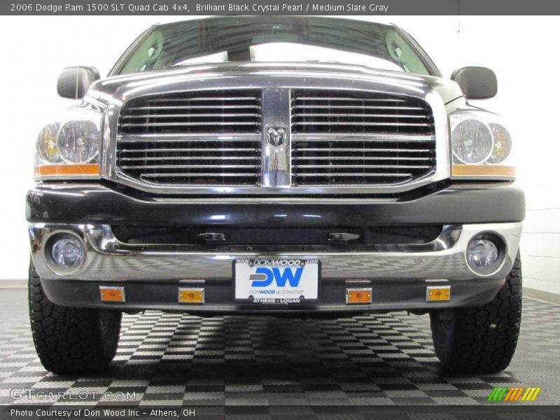 Brilliant Black Crystal Pearl / Medium Slate Gray 2006 Dodge Ram 1500 SLT Quad Cab 4x4