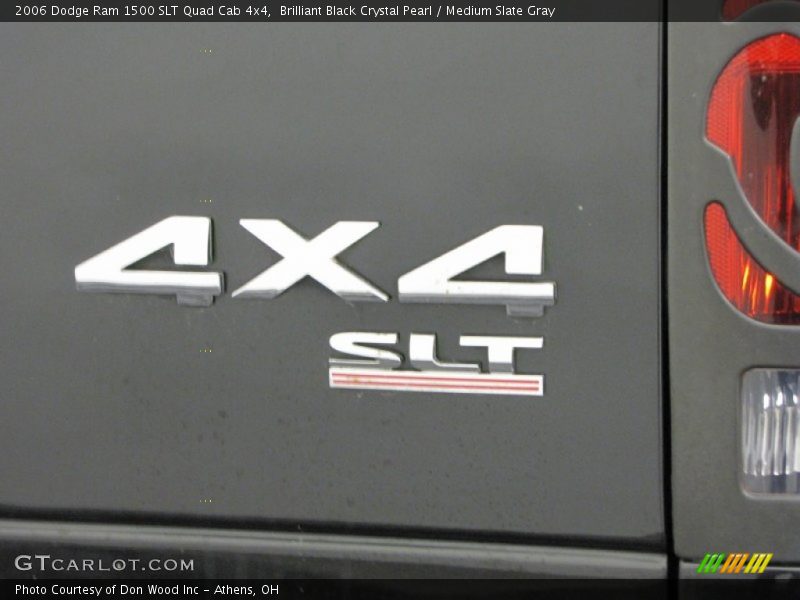 Brilliant Black Crystal Pearl / Medium Slate Gray 2006 Dodge Ram 1500 SLT Quad Cab 4x4