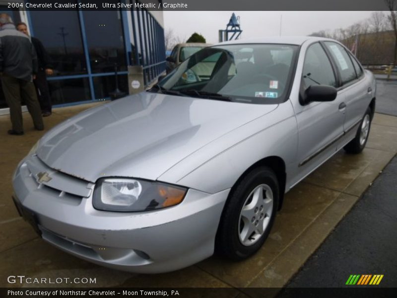 Ultra Silver Metallic / Graphite 2004 Chevrolet Cavalier Sedan