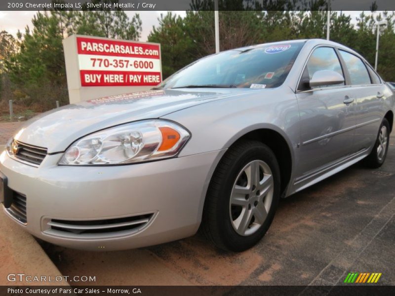 Silver Ice Metallic / Gray 2009 Chevrolet Impala LS