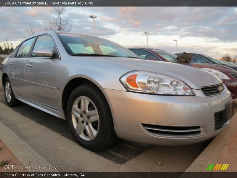 Silver Ice Metallic / Gray 2009 Chevrolet Impala LS