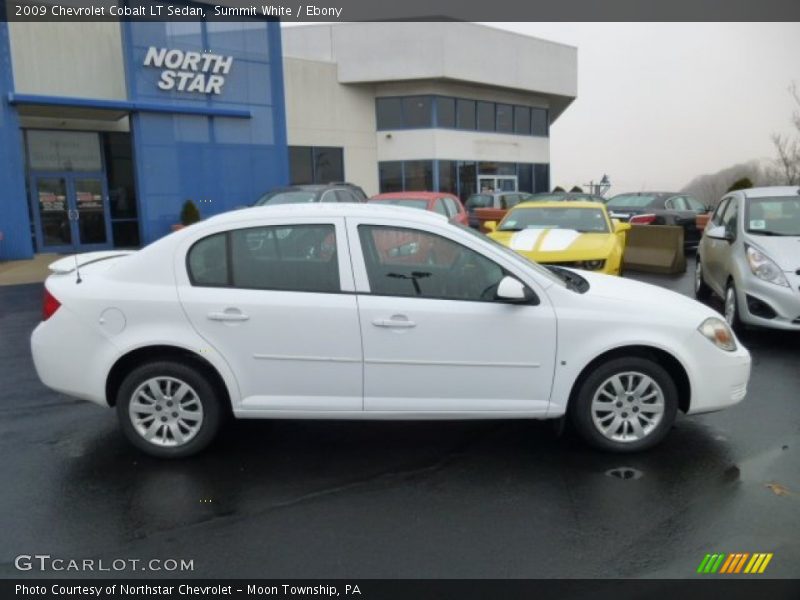 Summit White / Ebony 2009 Chevrolet Cobalt LT Sedan