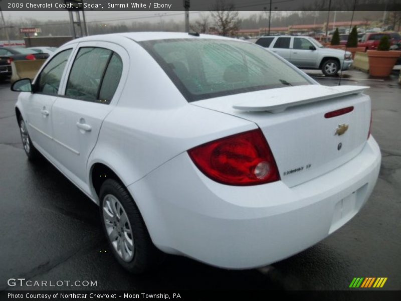 Summit White / Ebony 2009 Chevrolet Cobalt LT Sedan