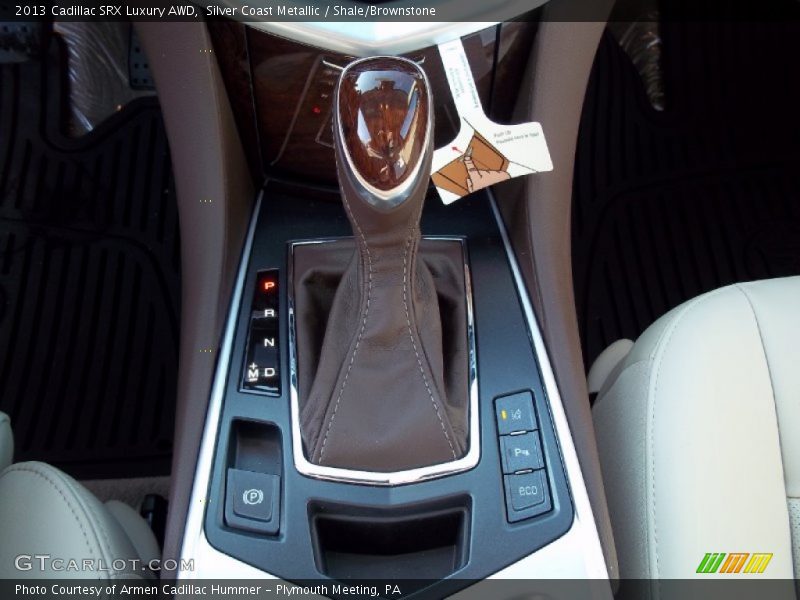 Silver Coast Metallic / Shale/Brownstone 2013 Cadillac SRX Luxury AWD