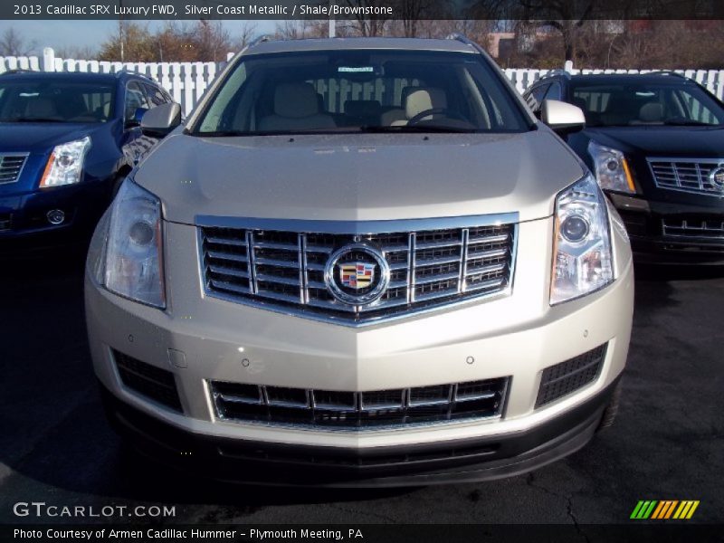 Silver Coast Metallic / Shale/Brownstone 2013 Cadillac SRX Luxury FWD
