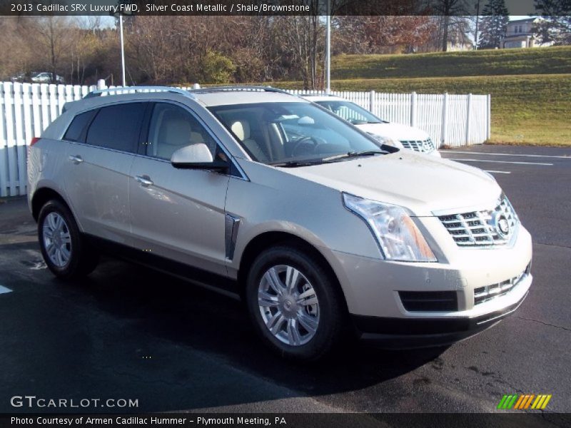 Silver Coast Metallic / Shale/Brownstone 2013 Cadillac SRX Luxury FWD