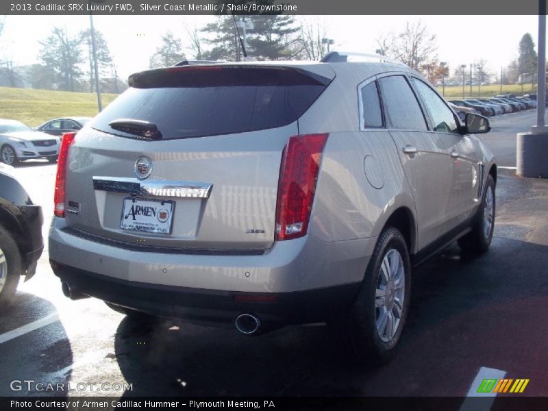 Silver Coast Metallic / Shale/Brownstone 2013 Cadillac SRX Luxury FWD