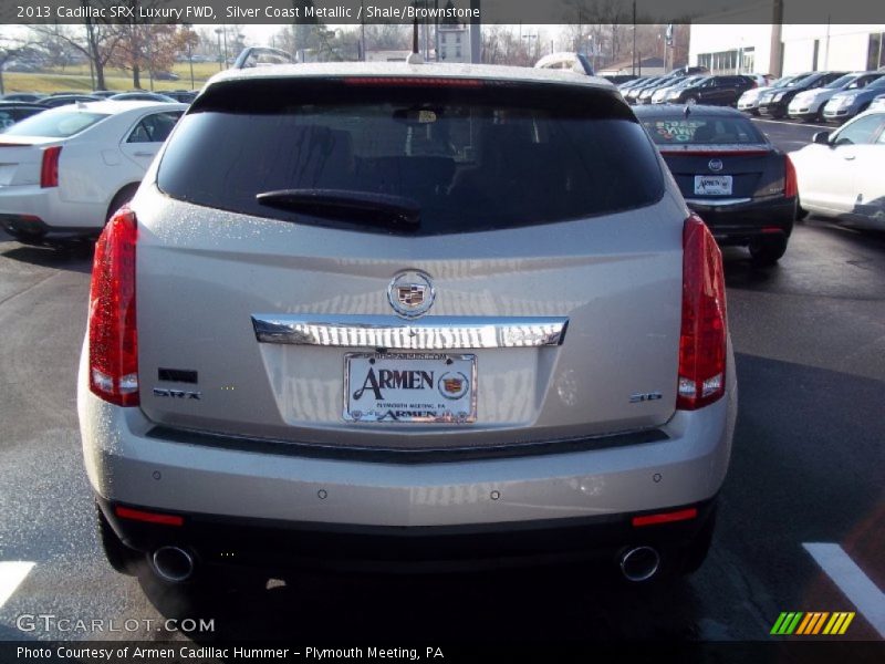Silver Coast Metallic / Shale/Brownstone 2013 Cadillac SRX Luxury FWD