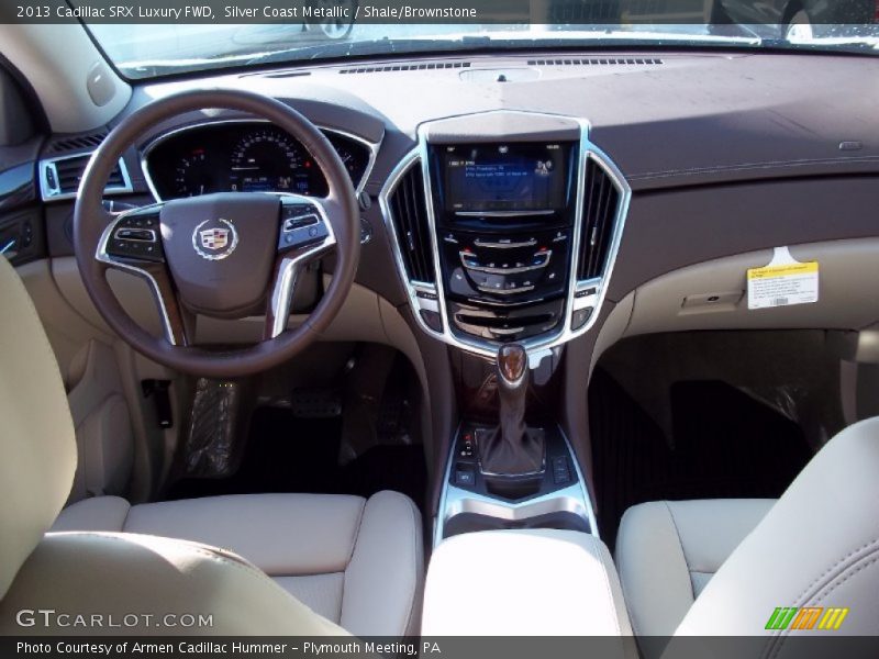 Silver Coast Metallic / Shale/Brownstone 2013 Cadillac SRX Luxury FWD