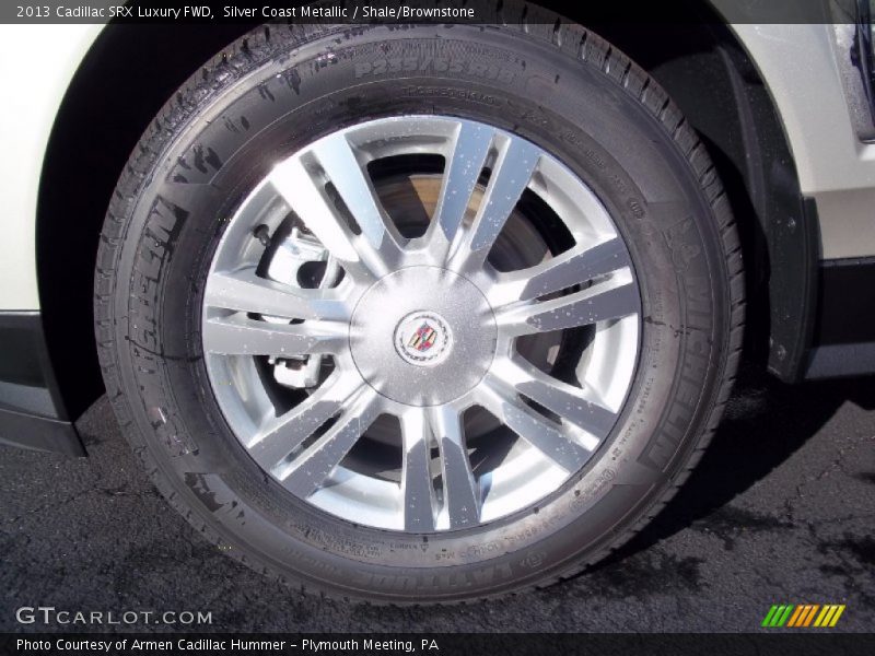 Silver Coast Metallic / Shale/Brownstone 2013 Cadillac SRX Luxury FWD