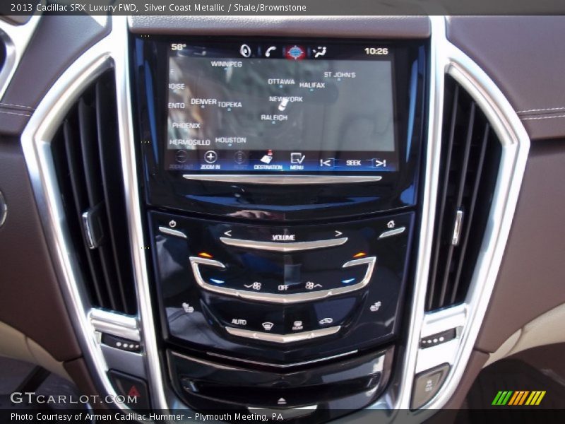 Silver Coast Metallic / Shale/Brownstone 2013 Cadillac SRX Luxury FWD