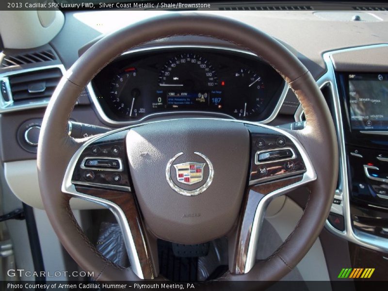 Silver Coast Metallic / Shale/Brownstone 2013 Cadillac SRX Luxury FWD