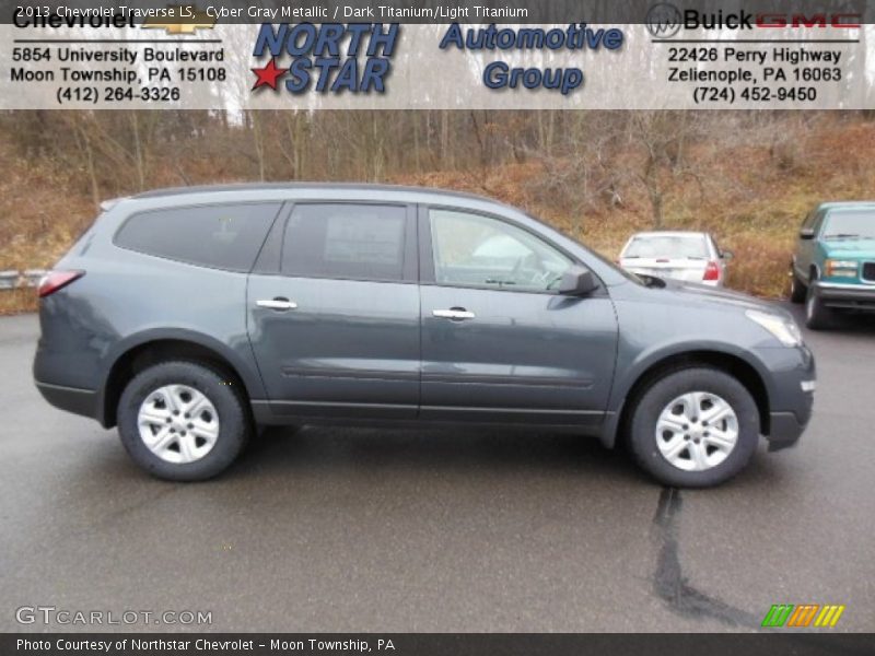 Cyber Gray Metallic / Dark Titanium/Light Titanium 2013 Chevrolet Traverse LS