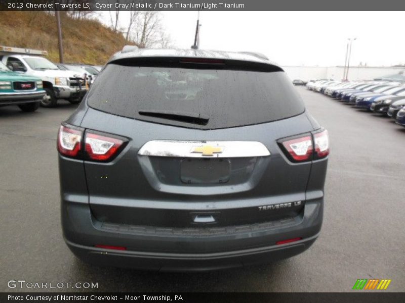 Cyber Gray Metallic / Dark Titanium/Light Titanium 2013 Chevrolet Traverse LS