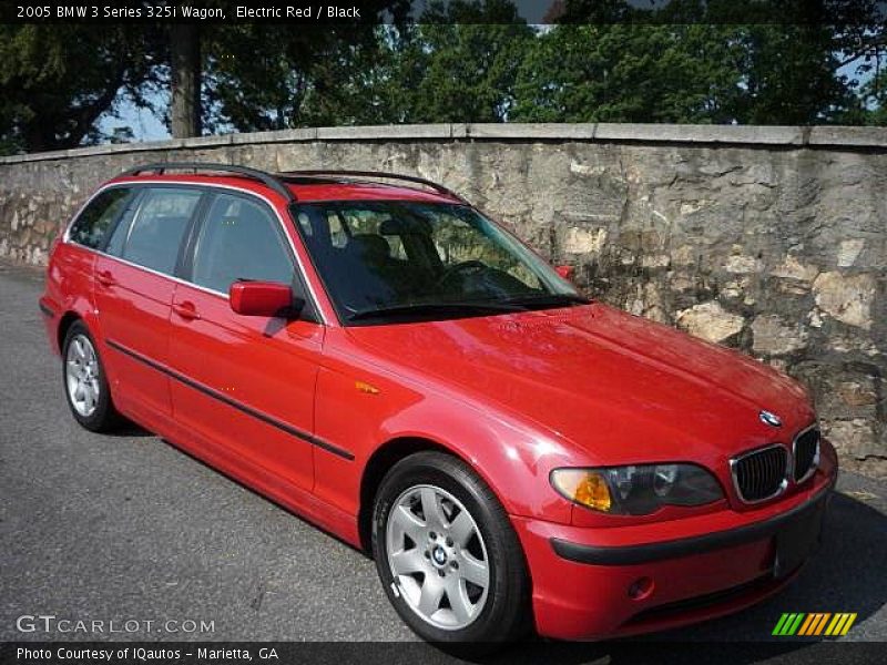Electric Red / Black 2005 BMW 3 Series 325i Wagon