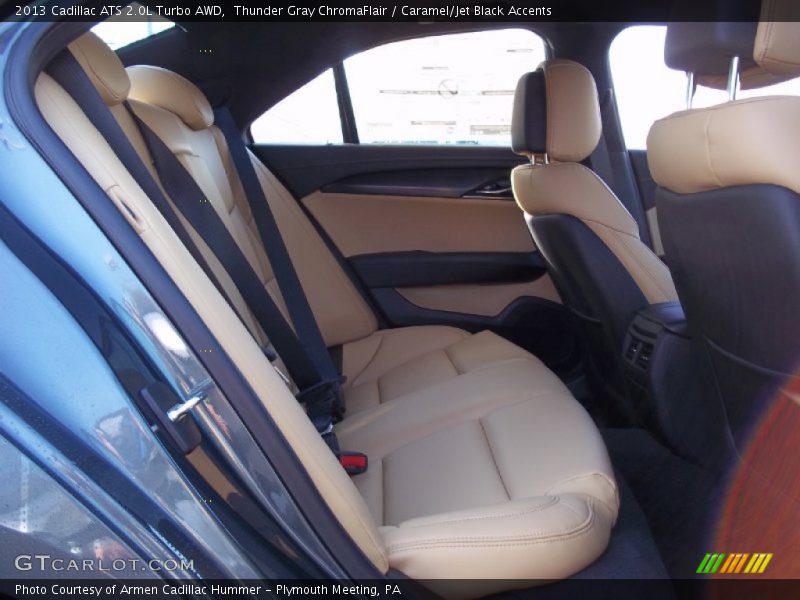 Thunder Gray ChromaFlair / Caramel/Jet Black Accents 2013 Cadillac ATS 2.0L Turbo AWD