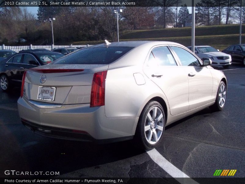 Silver Coast Metallic / Caramel/Jet Black Accents 2013 Cadillac ATS 2.5L