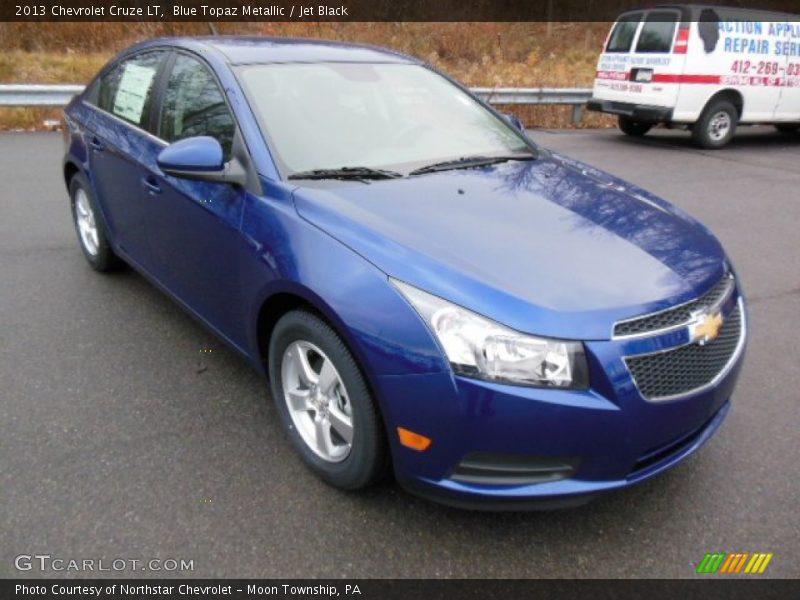 Blue Topaz Metallic / Jet Black 2013 Chevrolet Cruze LT