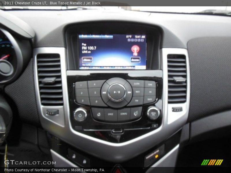 Blue Topaz Metallic / Jet Black 2013 Chevrolet Cruze LT