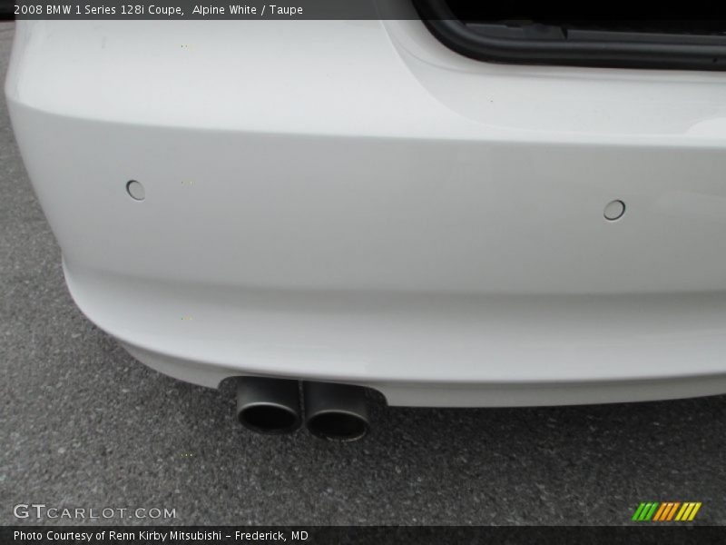 Alpine White / Taupe 2008 BMW 1 Series 128i Coupe