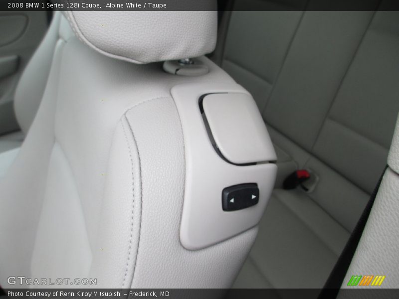 Alpine White / Taupe 2008 BMW 1 Series 128i Coupe