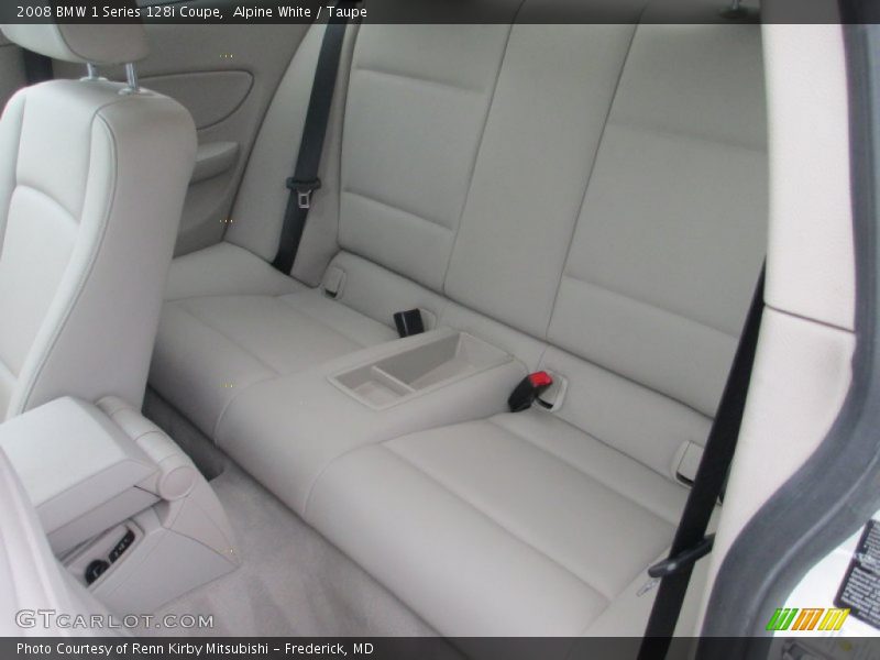 Alpine White / Taupe 2008 BMW 1 Series 128i Coupe