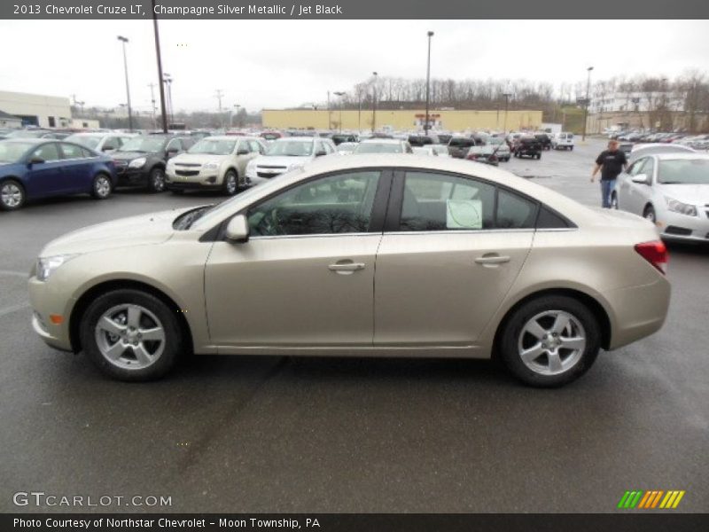 Champagne Silver Metallic / Jet Black 2013 Chevrolet Cruze LT