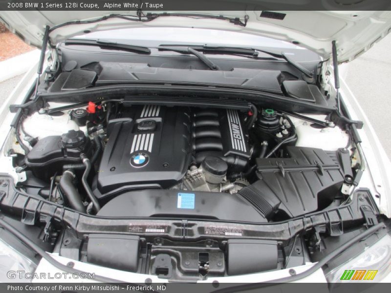 Alpine White / Taupe 2008 BMW 1 Series 128i Coupe