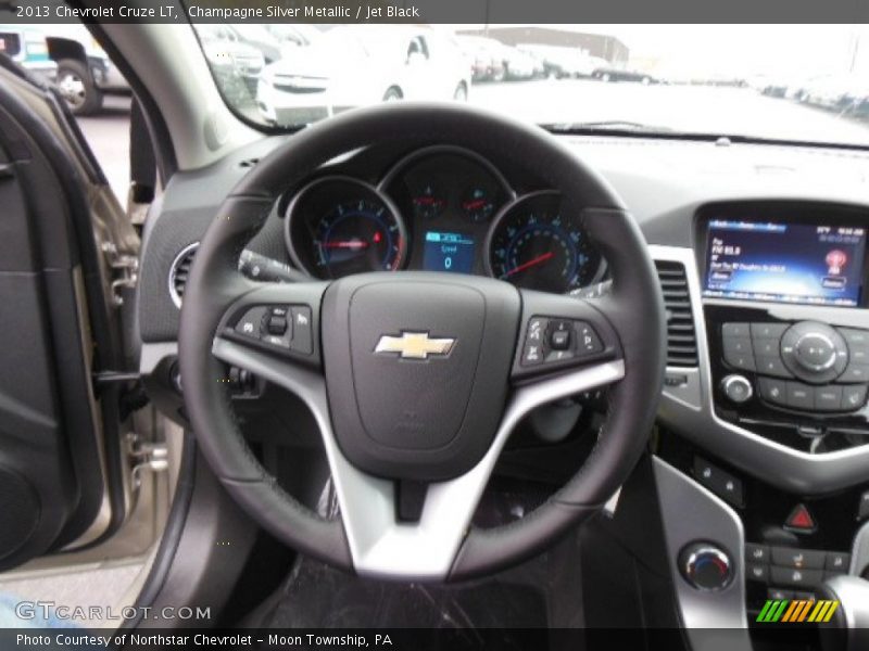Champagne Silver Metallic / Jet Black 2013 Chevrolet Cruze LT