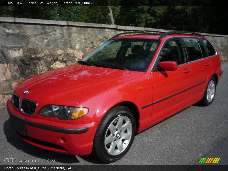 Electric Red / Black 2005 BMW 3 Series 325i Wagon