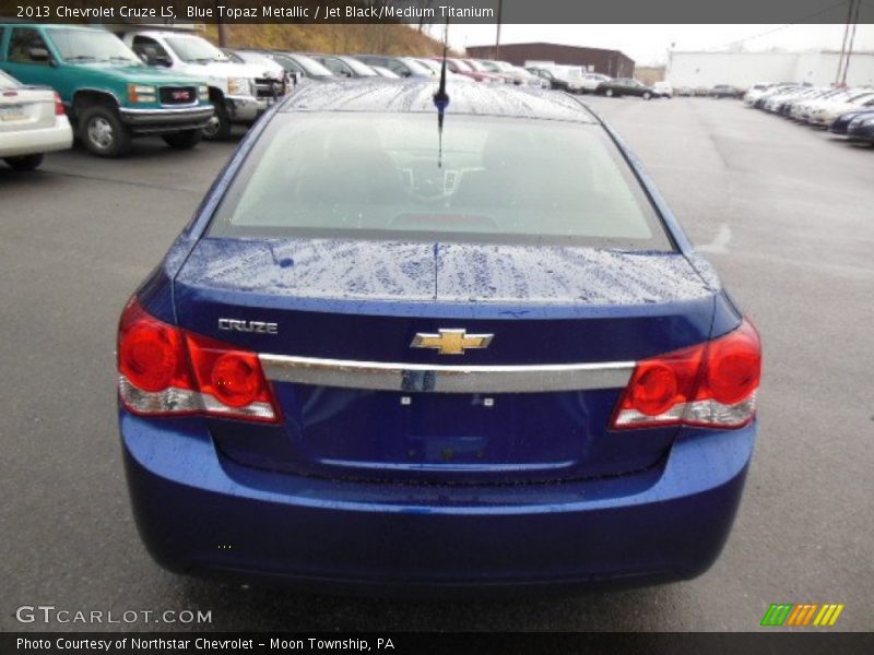 Blue Topaz Metallic / Jet Black/Medium Titanium 2013 Chevrolet Cruze LS